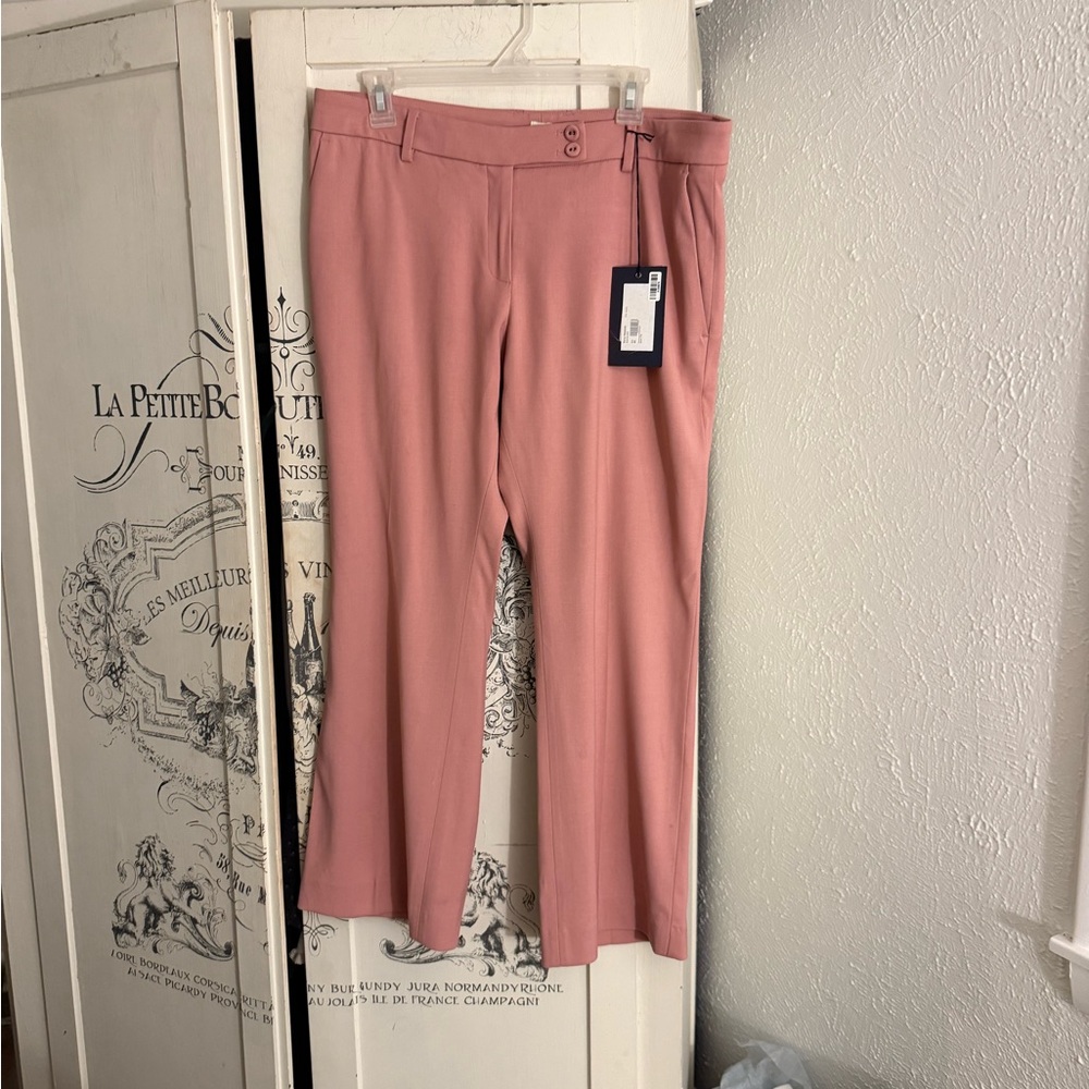 NWT True Royal (from Italy) Mauve Crop Trousers/Pants- SZ 46 -US 10